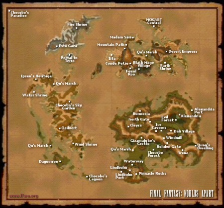 Final Fantasy World  on Final Fantasy Ix   9   Ffix   Ff9   World Map   Ffwa